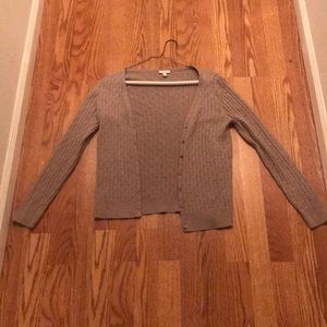 Tan cardigan. Size small from Talbots petites